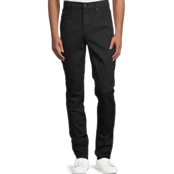 HUDSON JEANS Men's Black Ace Skinny Jeans Size 33x32 - Picture 1 of 8